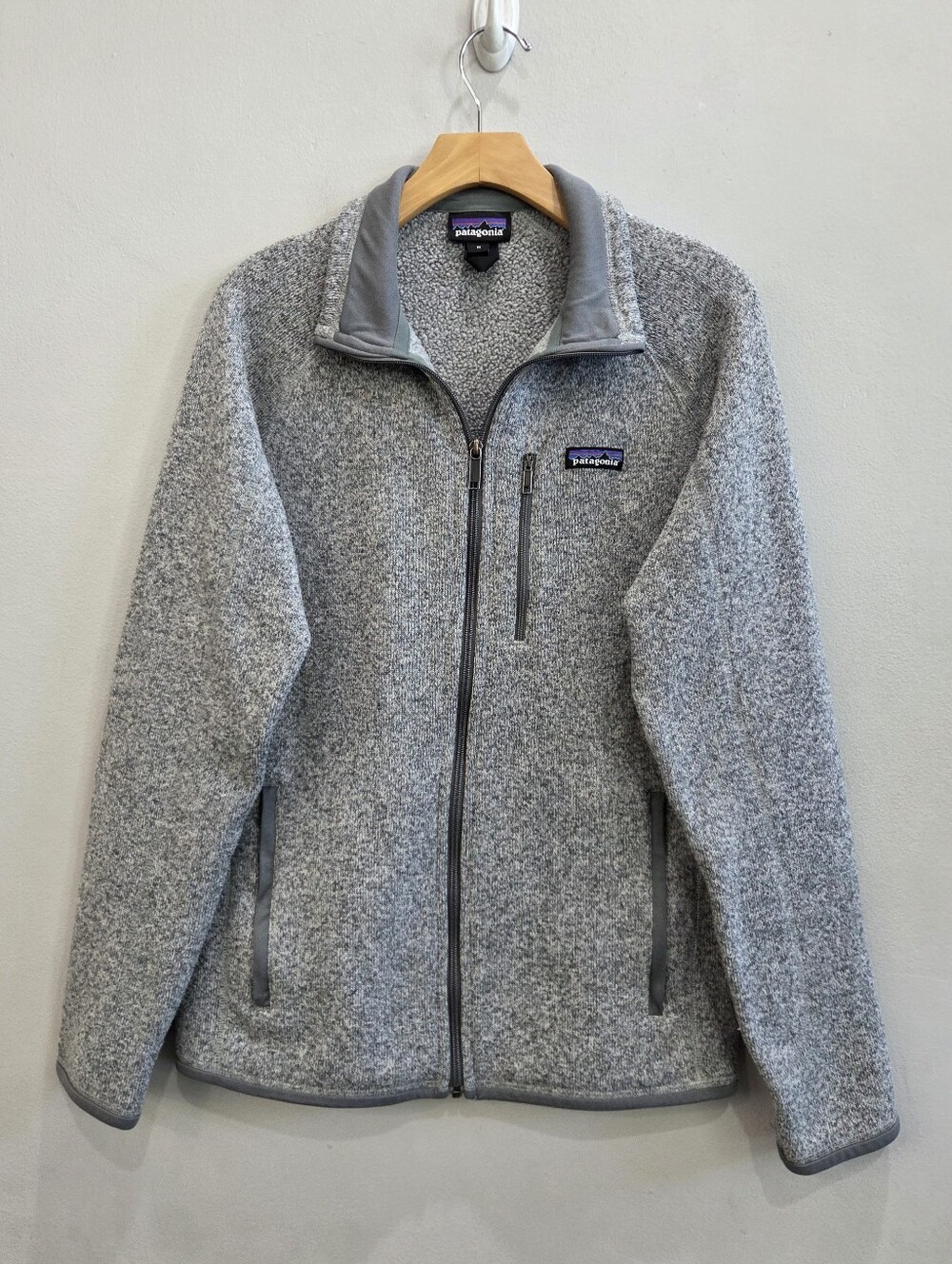 Patagonia Better Sweater Jacket Gray Fleece Full Zip Outdoor Men's Size Medium